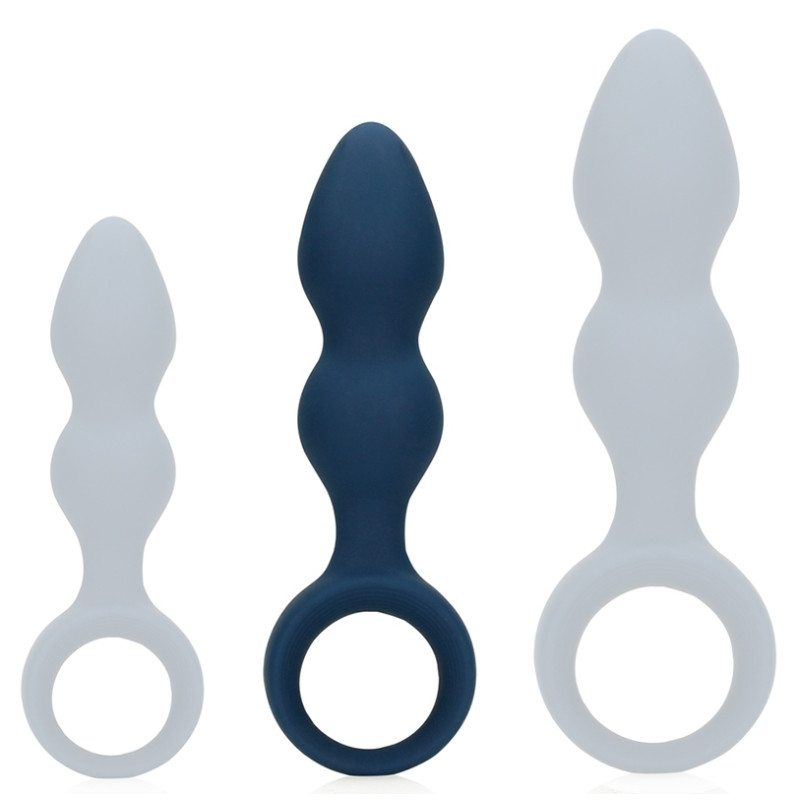  Loveline Plug Teardrop Baltic M 10.5 x 3.5cm Bleu